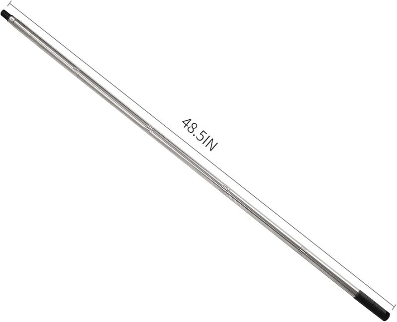 NANJA Paint Roller Extension Poles, 5 Piece Painting Extension Pole Extends to 48.5" Stainless Steel Telescopic Rod for Paint Roller Brushes to Easily Brush The Ceiling - Image 3